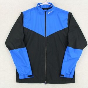 Nike Golf Storm Fit Windbreaker Jacket Mens Large Blue Black Full Zip 726399-011